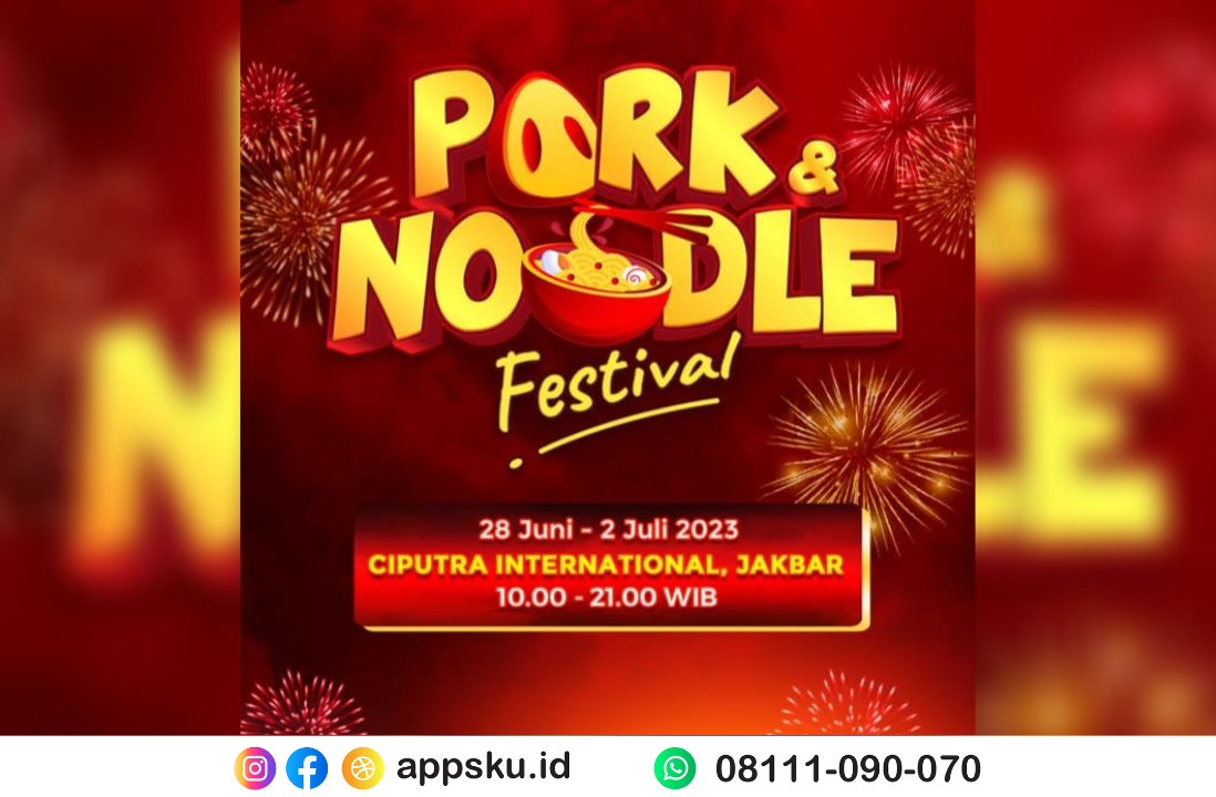 Festival Pork and Noodle Menggunakan Sistem POS Kasir dari AKU MPOS