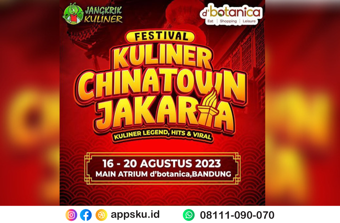 Festival Kuliner Chinatown Jakarta di Bandung