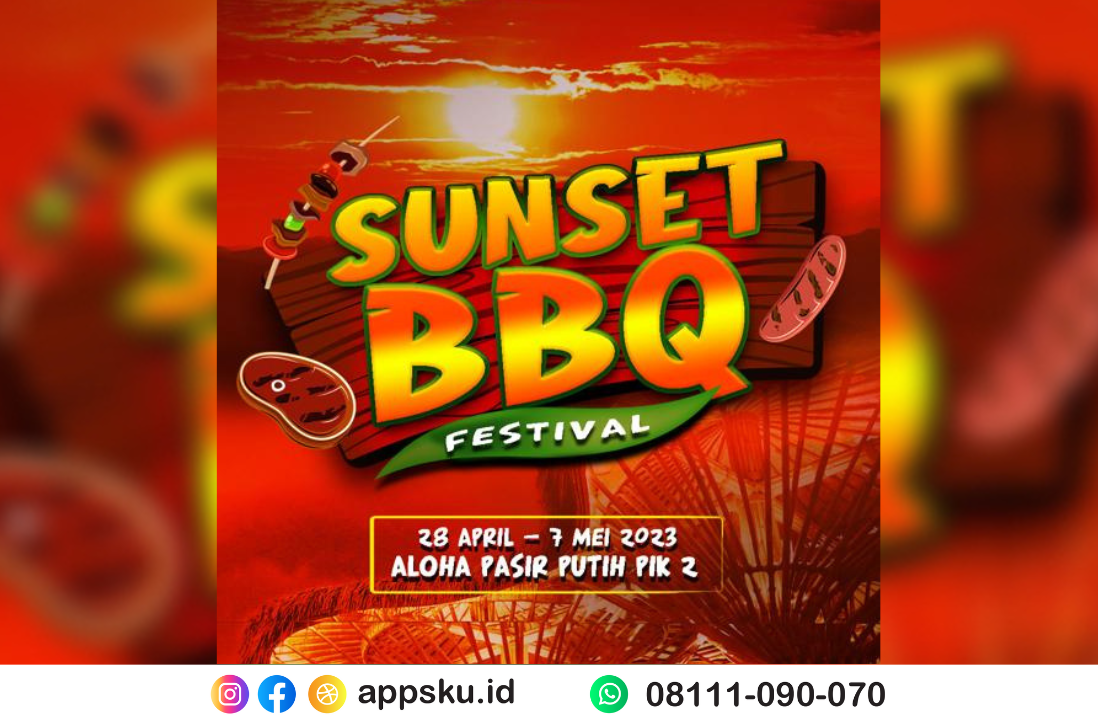 Sunset BBQ Festival 2023 di Aloha Pasir Putih PIK 2. Sumber: Dokumentasi Pribadi