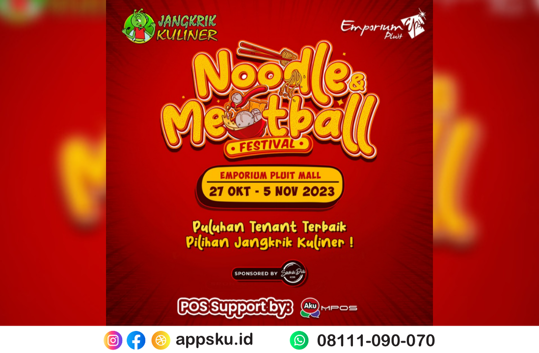 Noodle & Meatball Festival Emporium Pluit Mall. Sumber: Dokumentasi Pribadi