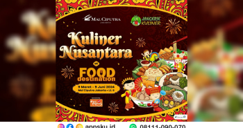 Kuliner Ciputra Mall Jakarta Food Destination dengan Tema Baru Kuliner Nusantara. Sumber: Dokumentasi Pribadi