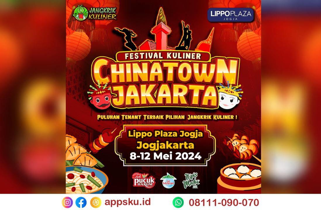 Festival Kuliner Chinatown Jakarta Pertama Hadir di Yogyakarta Tepatnya Lippo Plaza Jogja. Sumber: Dokumentasi Pribadi
