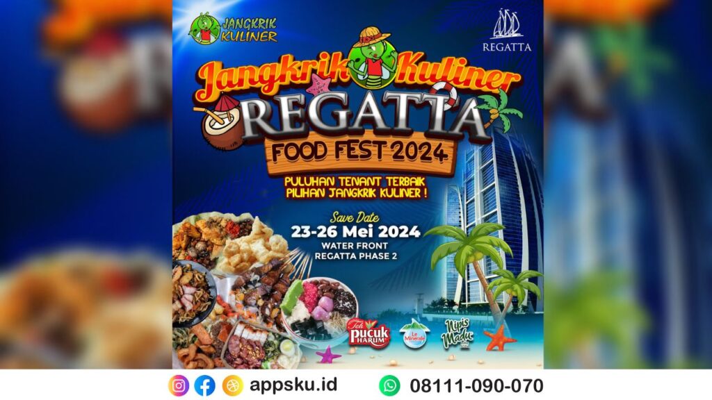 Kulineran di Jakarta Utara? Mampir ke Festival Jangkrik Kuliner Regatta ...