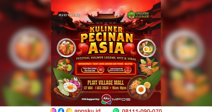 Food Festival Kuliner Pecinan Asia Di Pluit Village Mall. Sumber: Dokumentasi Pribadi