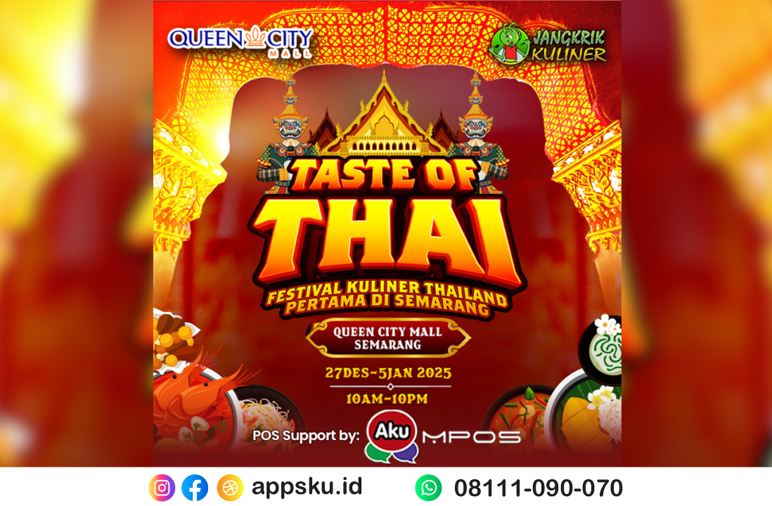 Festival Kuliner Thailand di Queen City Mall Semarang. Sumber: Dokumentasi Pribadi