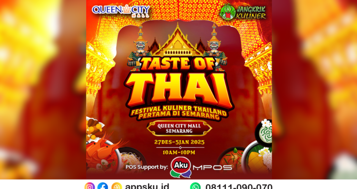 Festival Kuliner Thailand di Queen City Mall Semarang. Sumber: Dokumentasi Pribadi