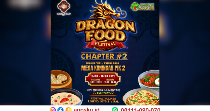 Festival Kuliner Dragon Point Patung Naga Mega Kuningan PIK 2. Sumber: Dokumentasi Pribadi