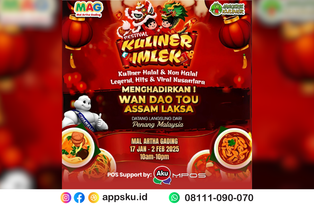 Kuliner Imlek Artha Gading. Sumber: Dokumentasi Pribadi