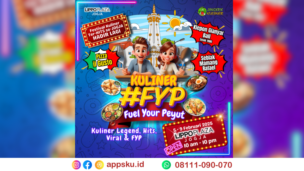 Event kuliner Lippo Plaza Jogja 2025. Sumber: Dokumentasi Pribadi