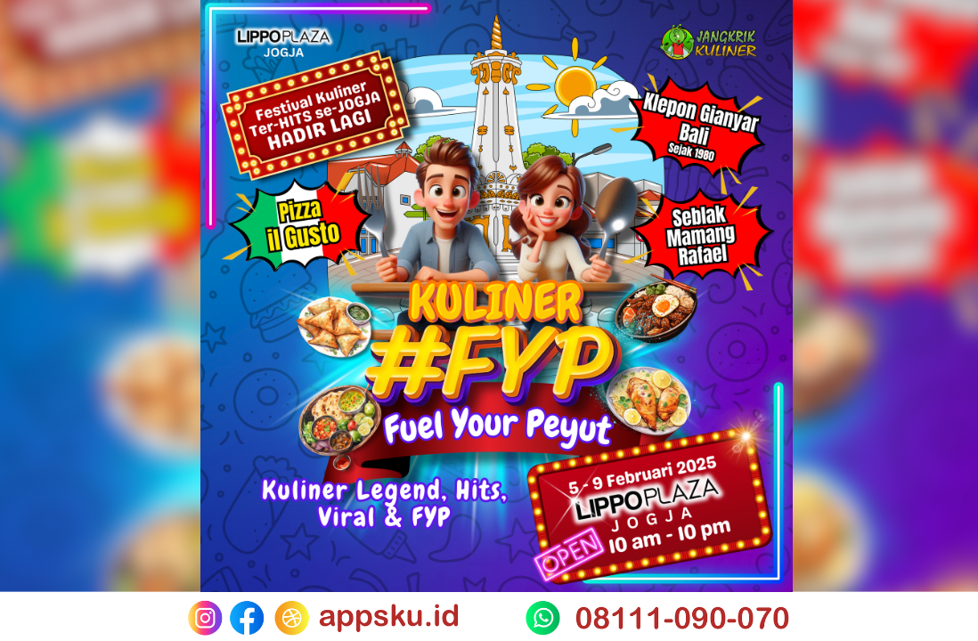 Event kuliner Lippo Plaza Jogja 2025. Sumber: Dokumentasi Pribadi