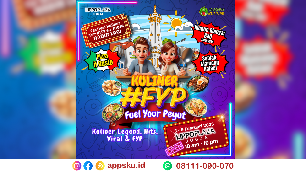 <strong>Kabar Gembira! Food Festival di Lippo Plaza Jogja Hadirkan Kuliner Legend & Viral, Jangan Sampai Ketinggalan!</strong>