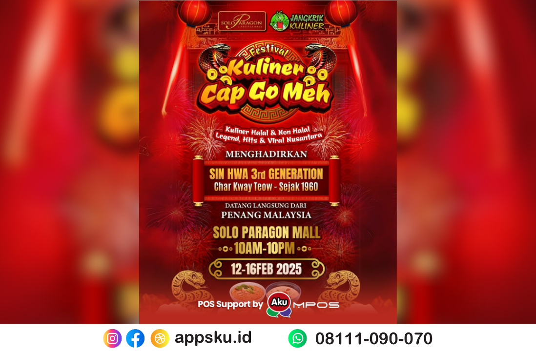 Festival Kuliner Imlek Solo Paragon Mall. Sumber: Dokumentasi Pribadi