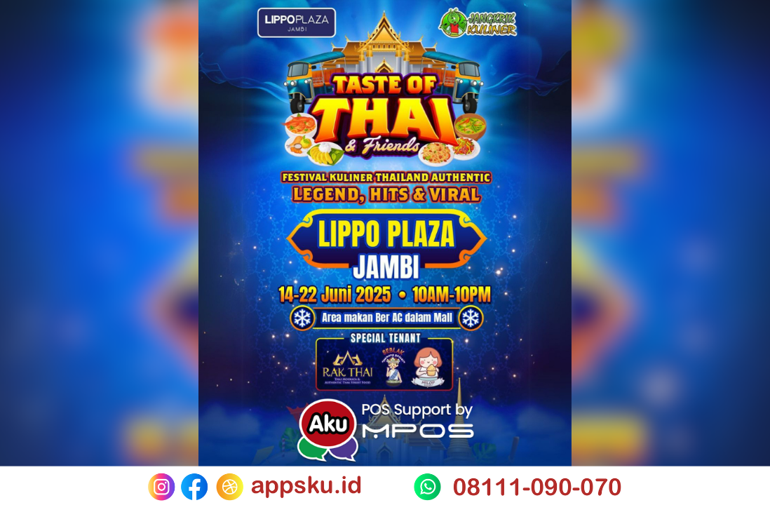 food festival thai di lippo plaza jambi. Sumber: dokumentasi pribadi