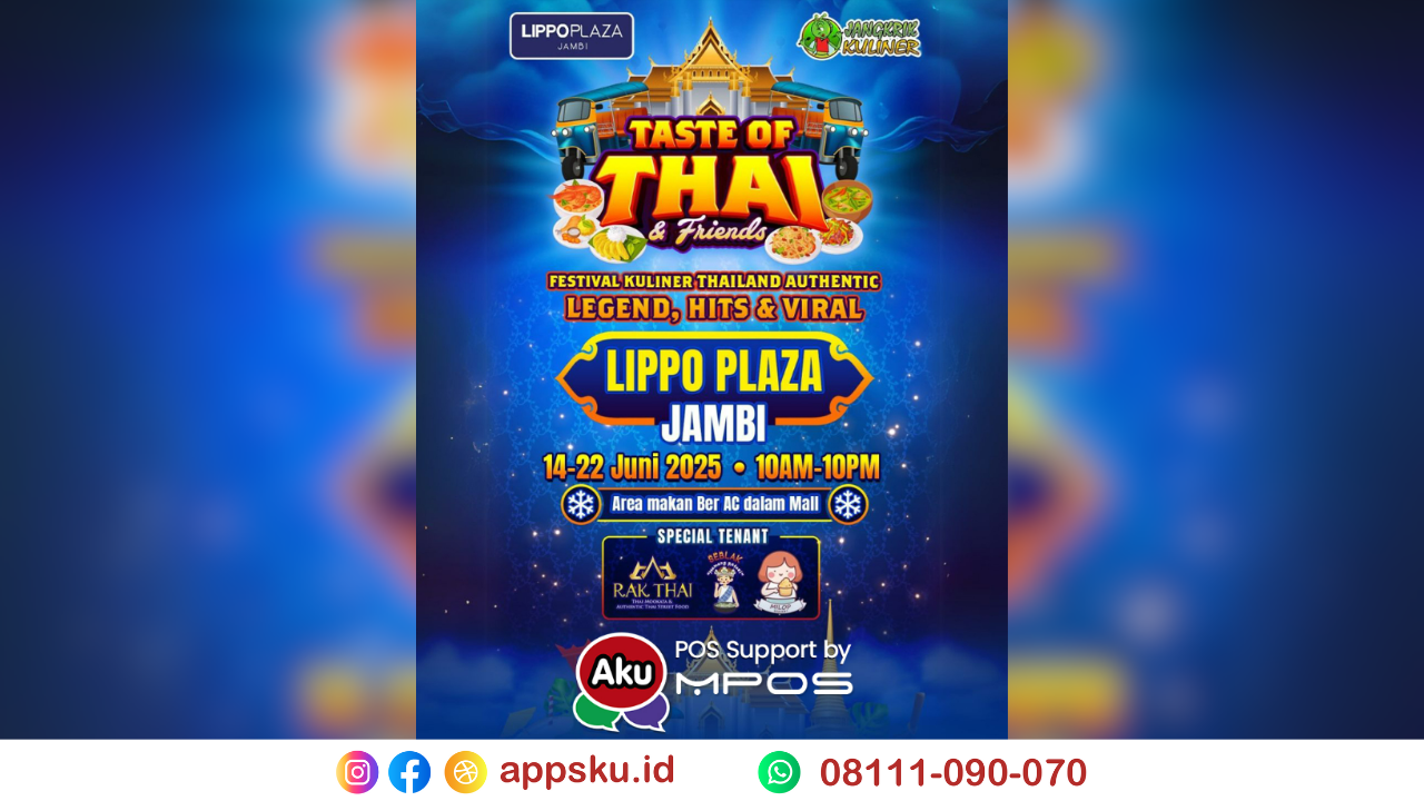food festival thai di lippo plaza jambi. Sumber: dokumentasi pribadi
