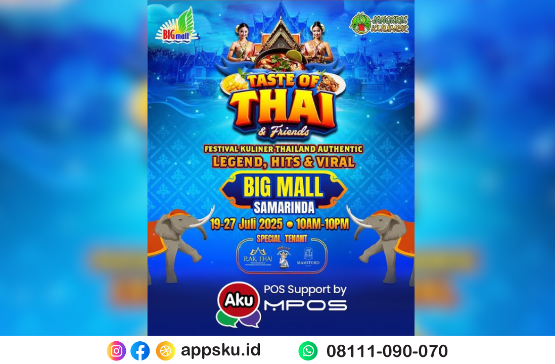 Thailand Food Festival Samarinda. Sumber: dokementasi pribadi