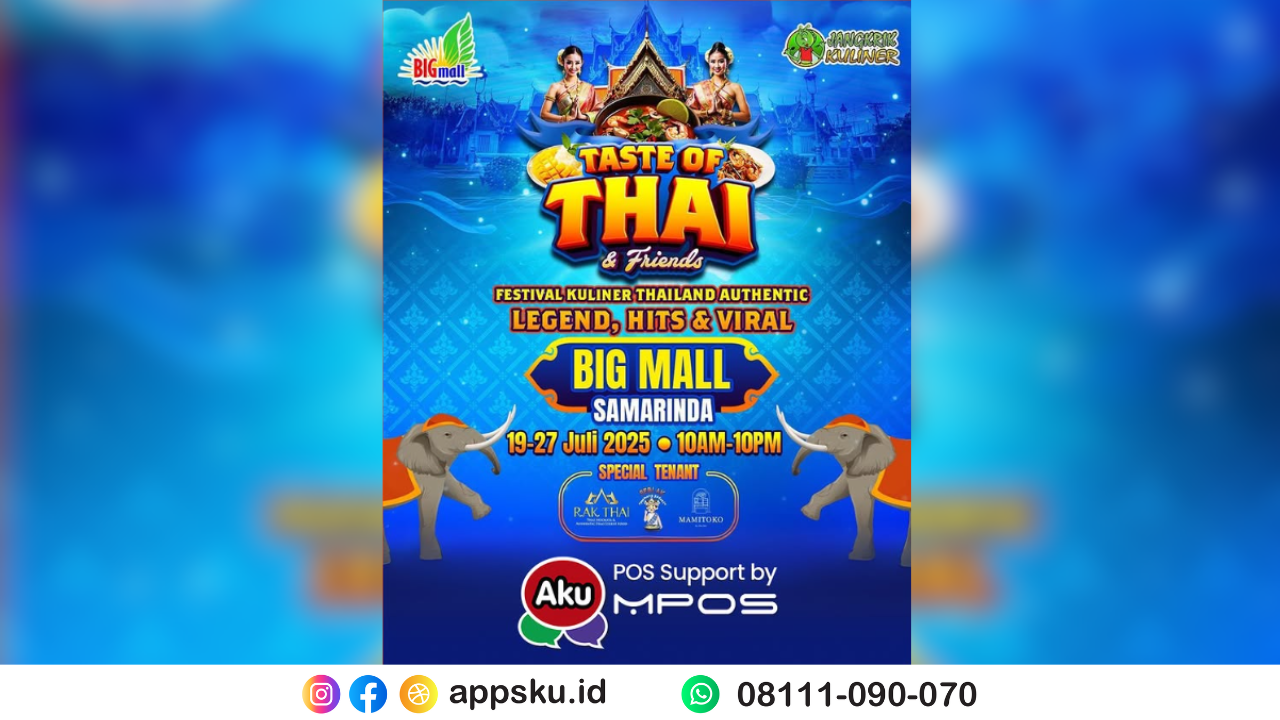 Thailand Food Festival Samarinda. Sumber: dokementasi pribadi