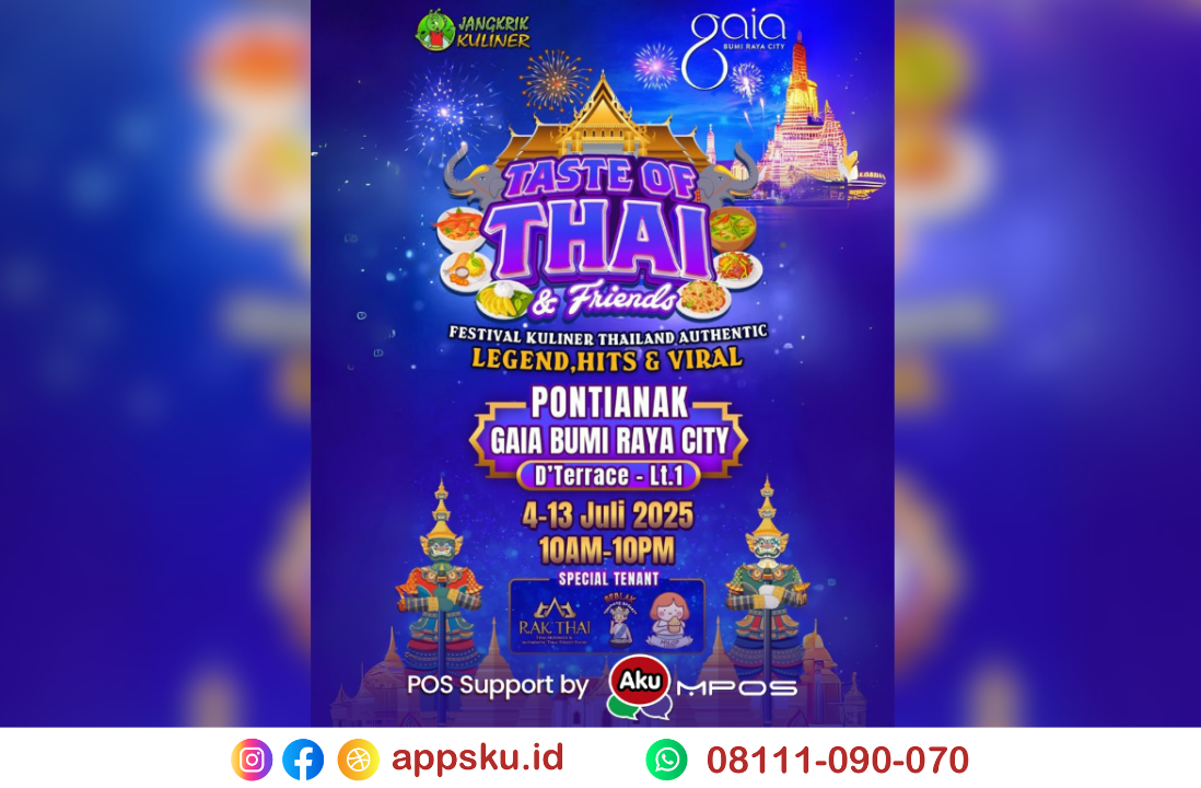 Festival Kuliner Gaia Mall Pontianak by Jangkrik Kuliner. Sumber: Dokumentasi Pribadi