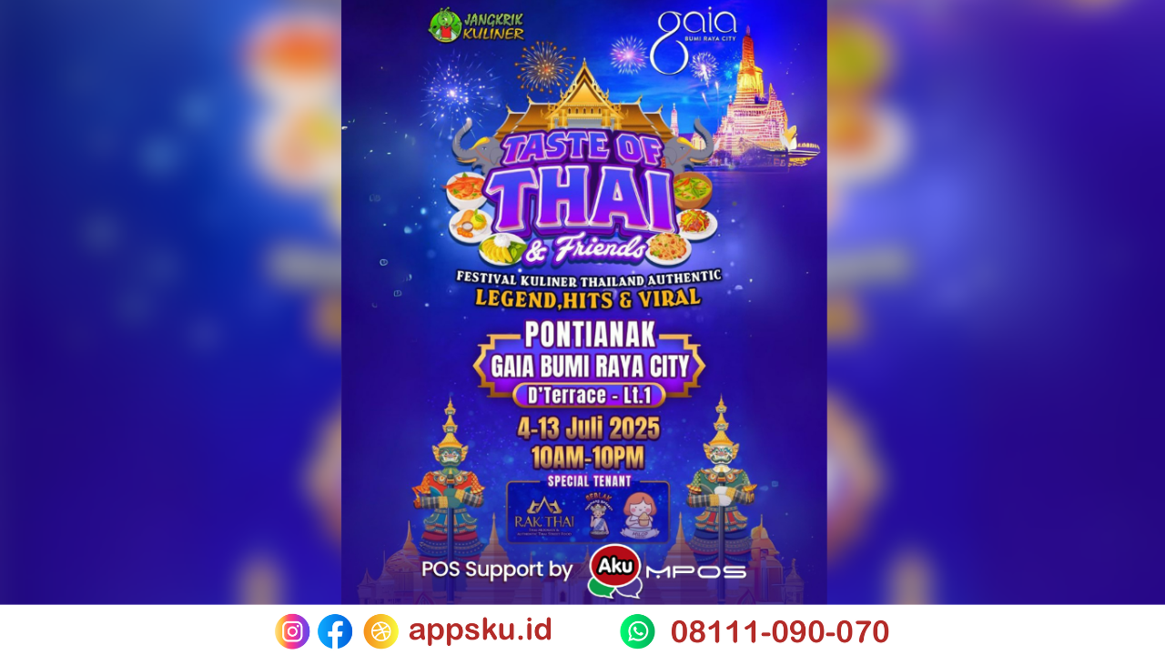 Festival Kuliner Gaia Mall Pontianak by Jangkrik Kuliner. Sumber: Dokumentasi Pribadi