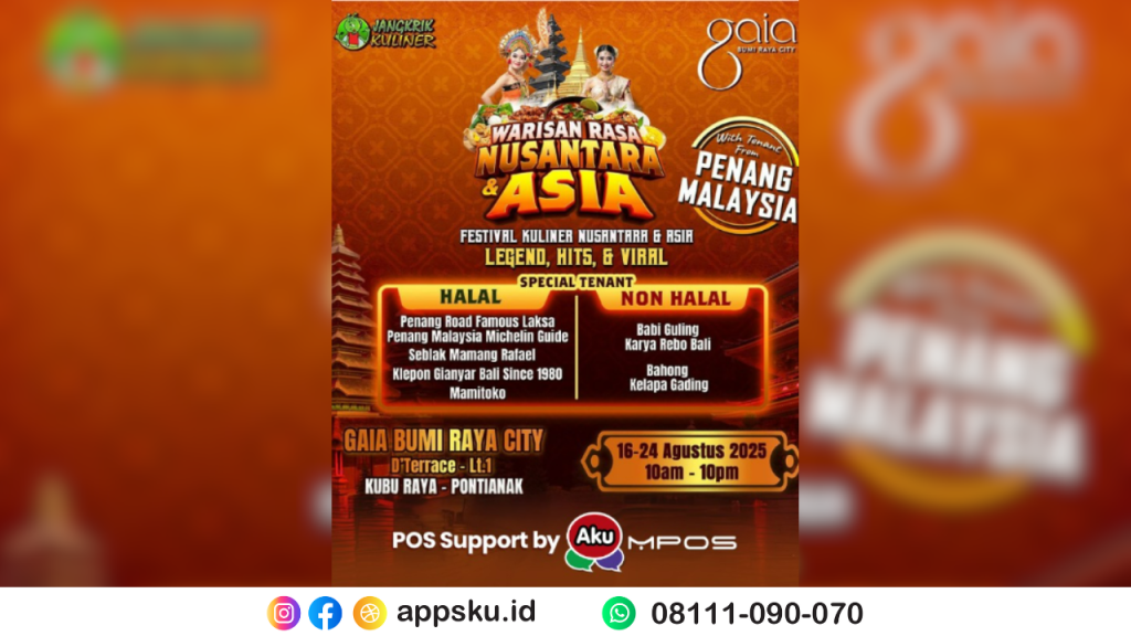 festival makanan gaia mall pontianak. Sumber: dokumentasi pribadi