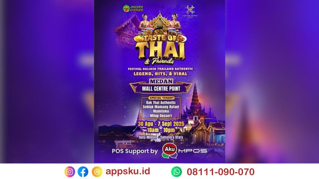 Kuliner Medan Center Point Mall Taste of Thai and Friends. Sumner: Dokumentasi Pribadi