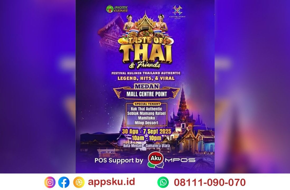 Kuliner Medan Center Point Mall Taste of Thai and Friends. Sumner: Dokumentasi Pribadi