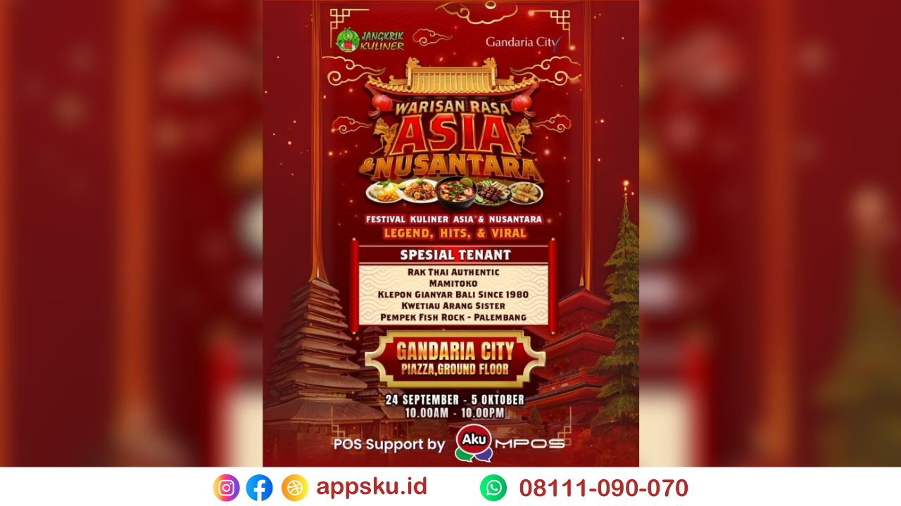 Festival Makanan Gandaria City Piazza. Sumber: Dokumentasi Pribadi